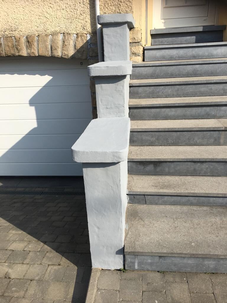 Réfection d’un muret d’escalier